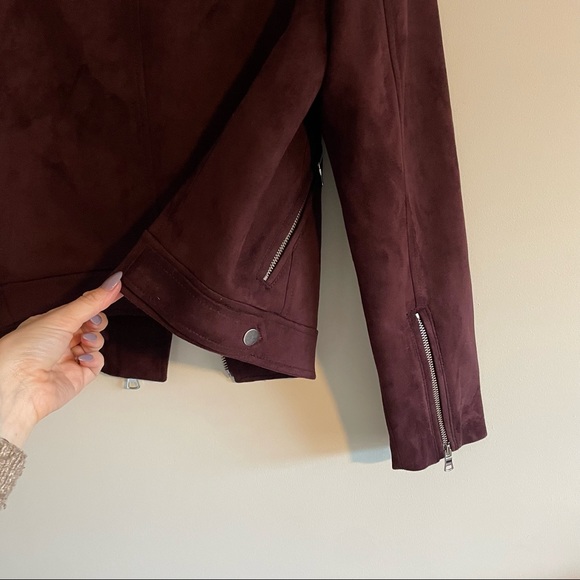 Loft Faux Suede Moto Jacket - Picture 7 of 8